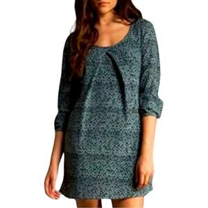 Jack BB Dakota Teal Print Float Dress Size S